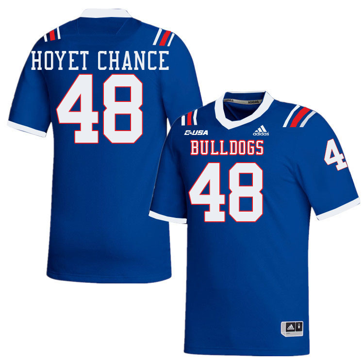 John Hoyet Chance Louisiana Tech Jersey,LA Tech Bulldogs Football Jerseys,Uniforms,Gears-Blue